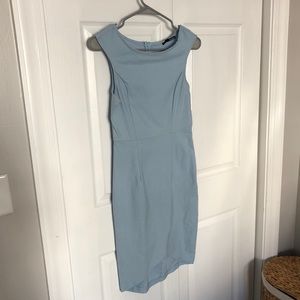 Powder blue cocktail dress